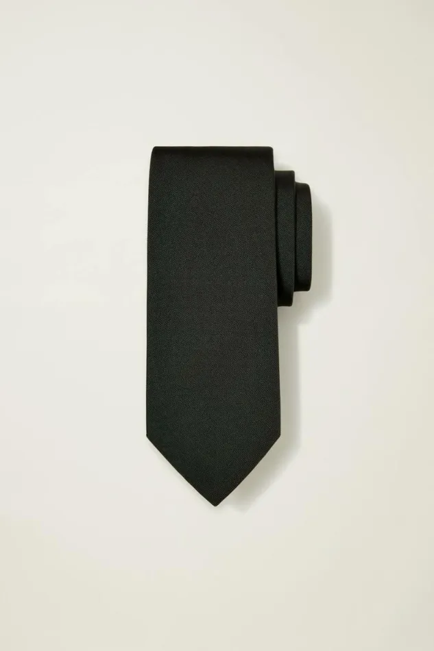 Men Premium Necktie Matte Black Bonobos Ties and Pocket Squares