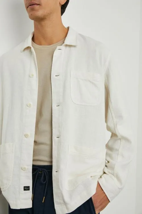 Men Rails Jackets and Coats Ambrose Jacket Ecru