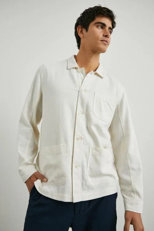 Men Rails Jackets and Coats Ambrose Jacket Ecru