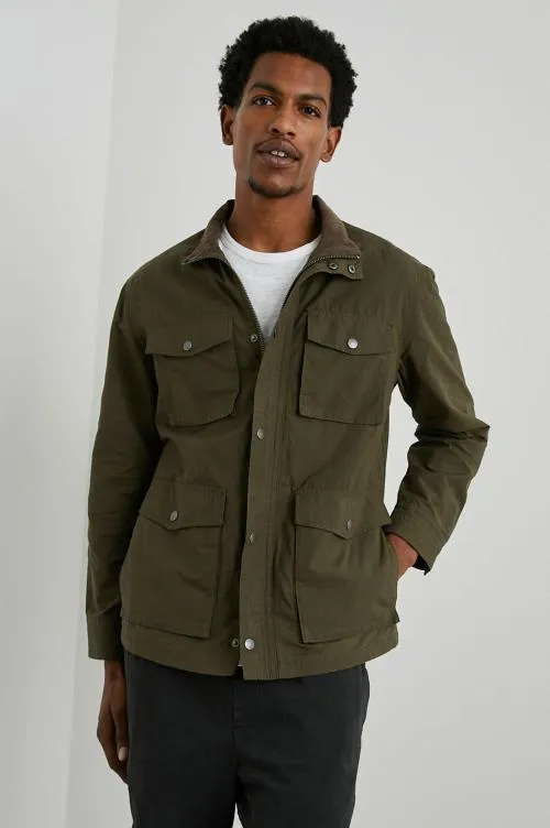 Men Rails Jackets and Coats Cardiff Jacket Dark Olive