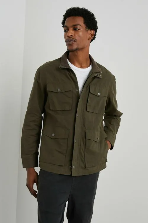 Men Rails Jackets and Coats Cardiff Jacket Dark Olive