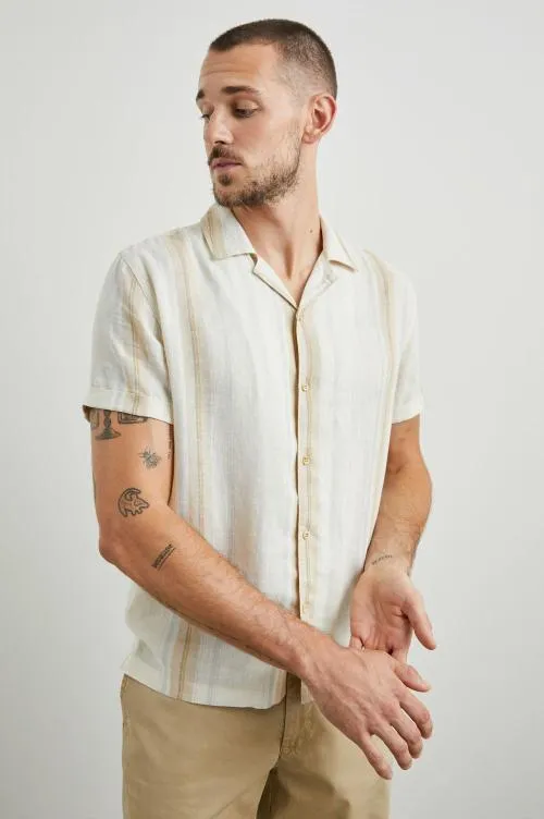 Men Rails Shirts Amalfi Shirt Farro Dove Stripe
