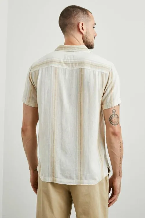 Men Rails Shirts Amalfi Shirt Farro Dove Stripe