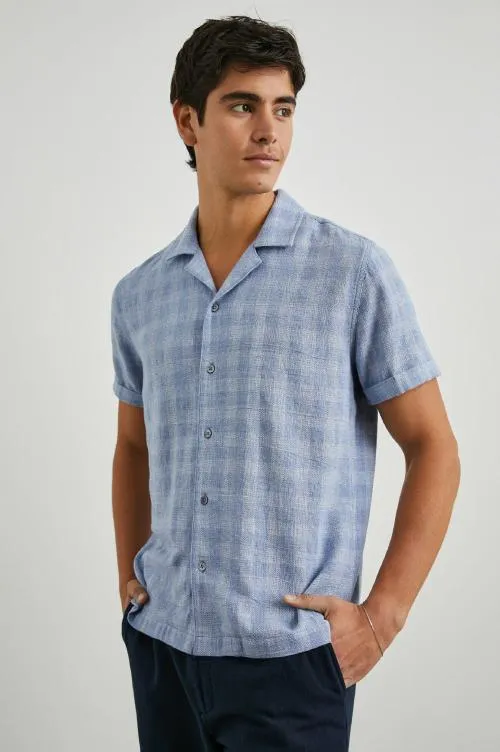 Men Rails Shirts Dresden Shirt Homespun Blue Gingham Men Rails Shirts Dresden Shirt Homespun Blue Gingham