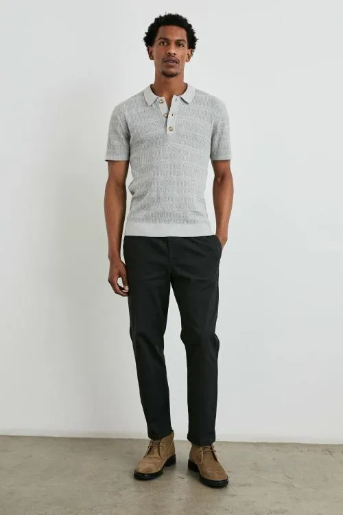 Men Rails TShirts and Polos Nathan Polo Shirt Concrete Melange Men Rails TShirts and Polos Nathan Polo Shirt Concrete Melange