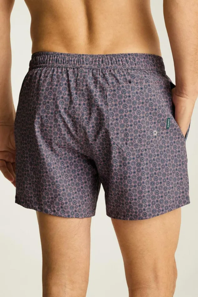 Men Riviera Recycled Swim Trunks Pink Sunburst Bonobos Swim Trunks