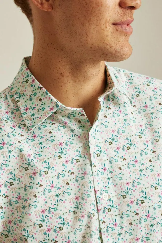 Men Riviera Short Sleeve Shirt Beach Glass Floral Fest Bonobos Short Sleeve Shirts