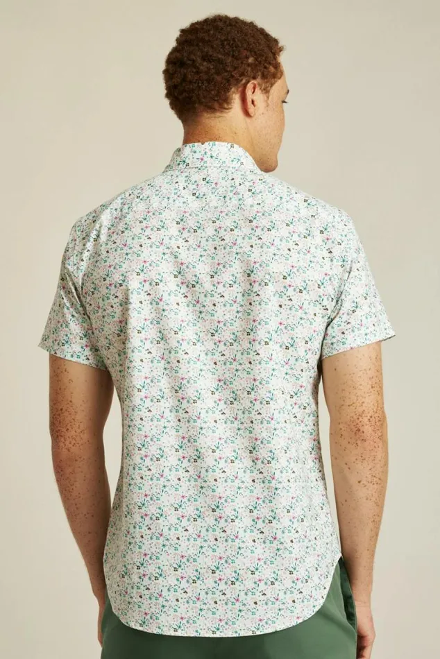 Men Riviera Short Sleeve Shirt Beach Glass Floral Fest Bonobos Short Sleeve Shirts