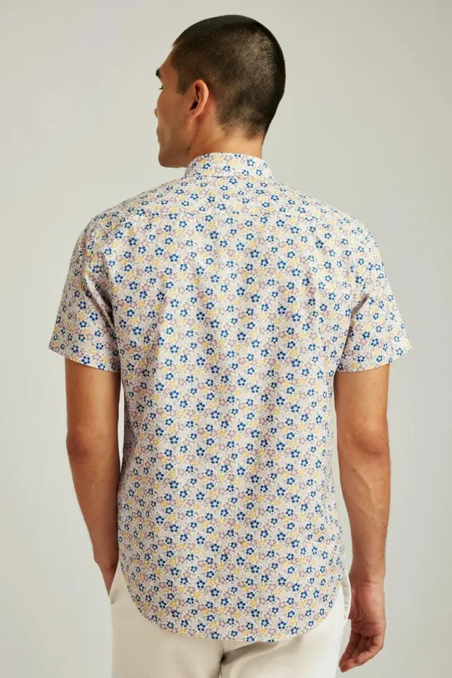 Men Riviera Short Sleeve Shirt Dusky Floral Bonobos Short Sleeve Shirts