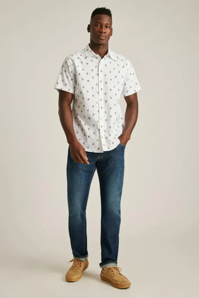 Men Riviera Short Sleeve Shirt Free As A Bird Bonobos Short Sleeve Shirts