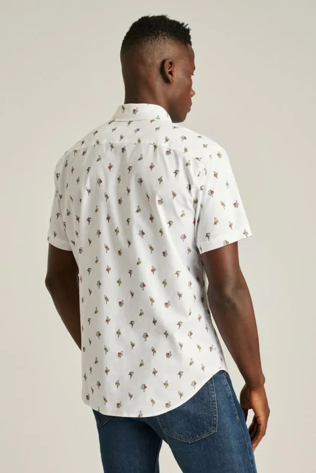 Men Riviera Short Sleeve Shirt Free As A Bird Bonobos Short Sleeve Shirts