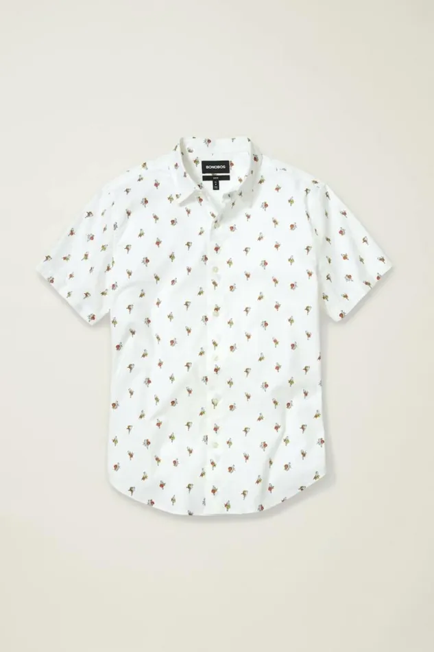Men Riviera Short Sleeve Shirt Free As A Bird Bonobos Short Sleeve Shirts