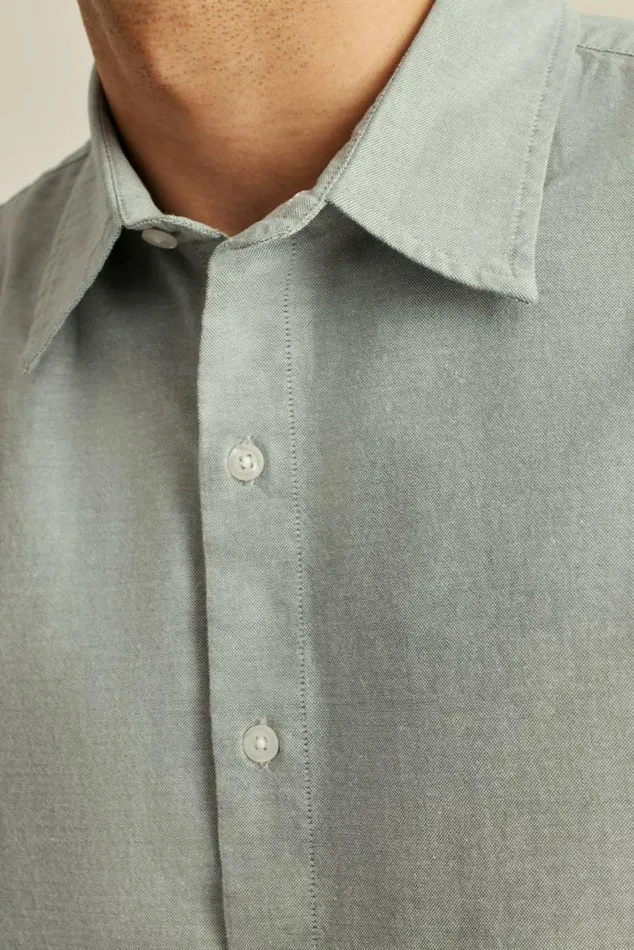Men Riviera Short Sleeve Shirt Green Sage Oxford Bonobos Short Sleeve Shirts