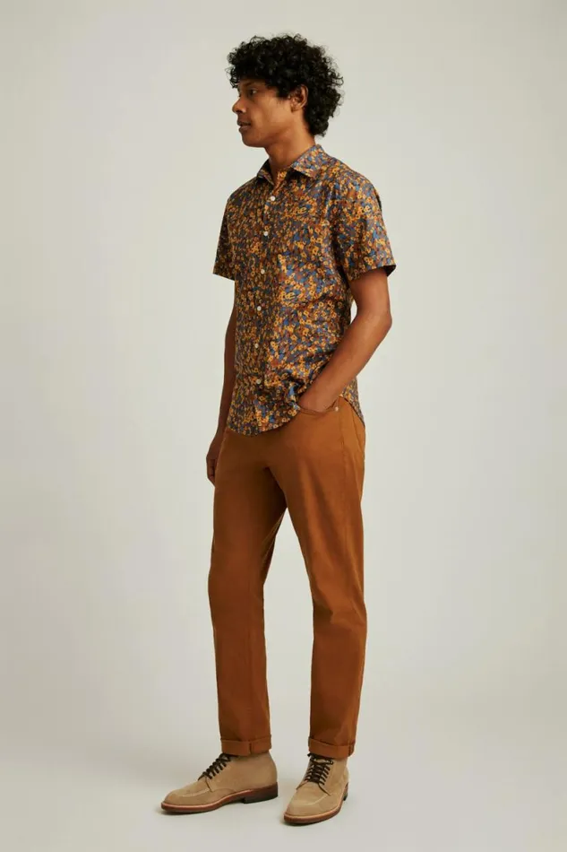 Men Riviera Short Sleeve Shirt Navy Tan Floral Mash Bonobos Short Sleeve Shirts Men Riviera Short Sleeve Shirt Navy Tan Floral Mash Bonobos Short Sleeve Shirts