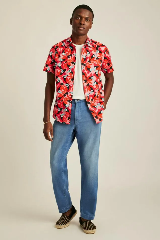 Men Riviera Short Sleeve Shirt Toot Toot Toucan Red Bonobos Short Sleeve Shirts Men Riviera Short Sleeve Shirt Toot Toot Toucan Red Bonobos Short Sleeve Shirts
