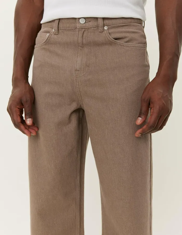 Men Roi Denim Pants 8211 Washed Sand Les Deux Pants