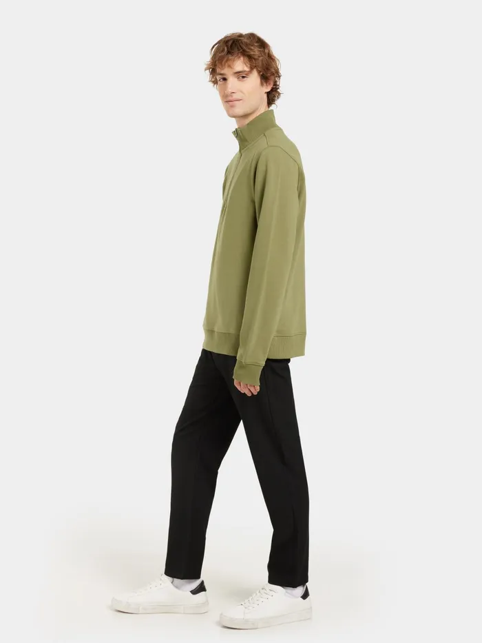 Men Ryan HalfZip Duffle Green Didriksons Hoodies and Sweatshirts