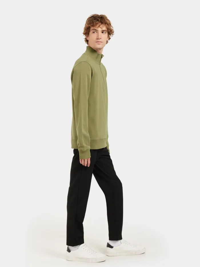 Men Ryan HalfZip Duffle Green Didriksons Hoodies and Sweatshirts