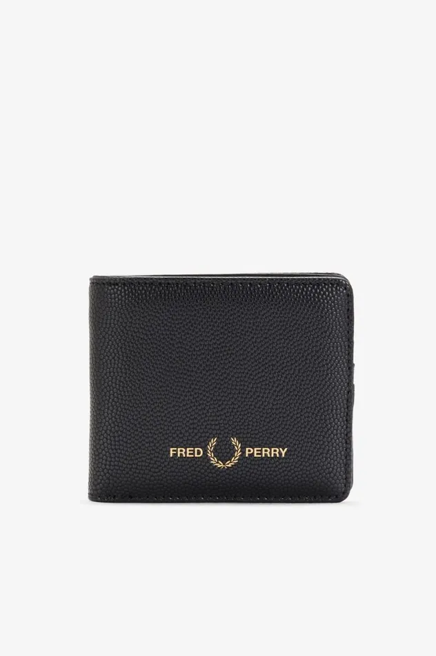 Men Scotch Grain Billfold Wallet Black Fred Perry Accessories