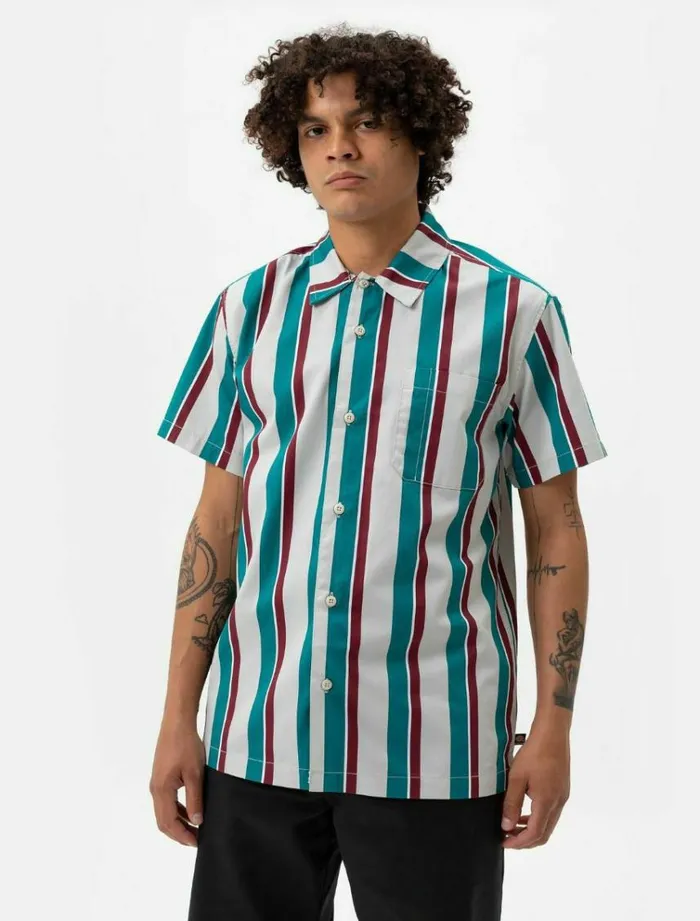 Men Shirts Dickies Jamie Foy Stripe Shirt Fanfare