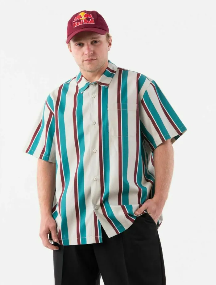 Men Shirts Dickies Jamie Foy Stripe Shirt Fanfare
