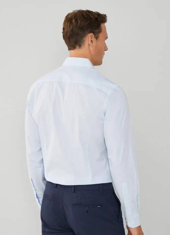Men Shirts Hackett London Slim Fit Check Magic Shirt Bluewhite