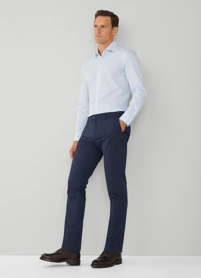 Men Shirts Hackett London Slim Fit Check Magic Shirt Bluewhite