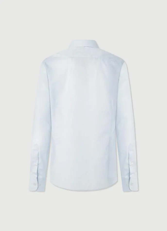 Men Shirts Hackett London Slim Fit Check Magic Shirt Bluewhite