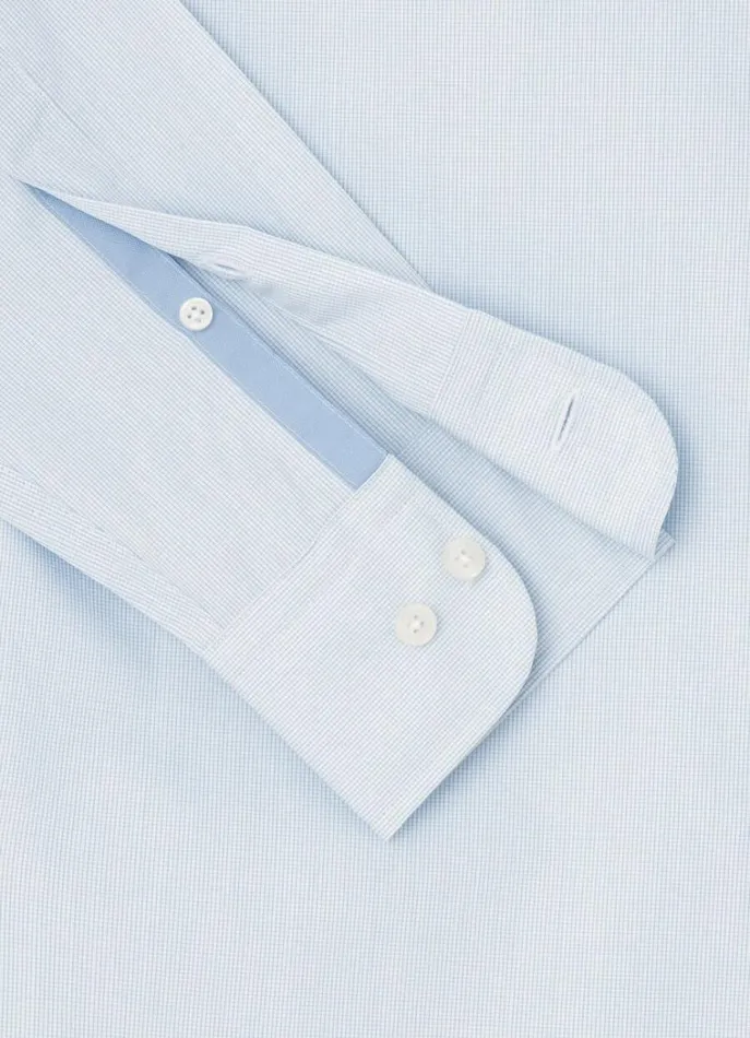Men Shirts Hackett London Slim Fit Check Magic Shirt Bluewhite