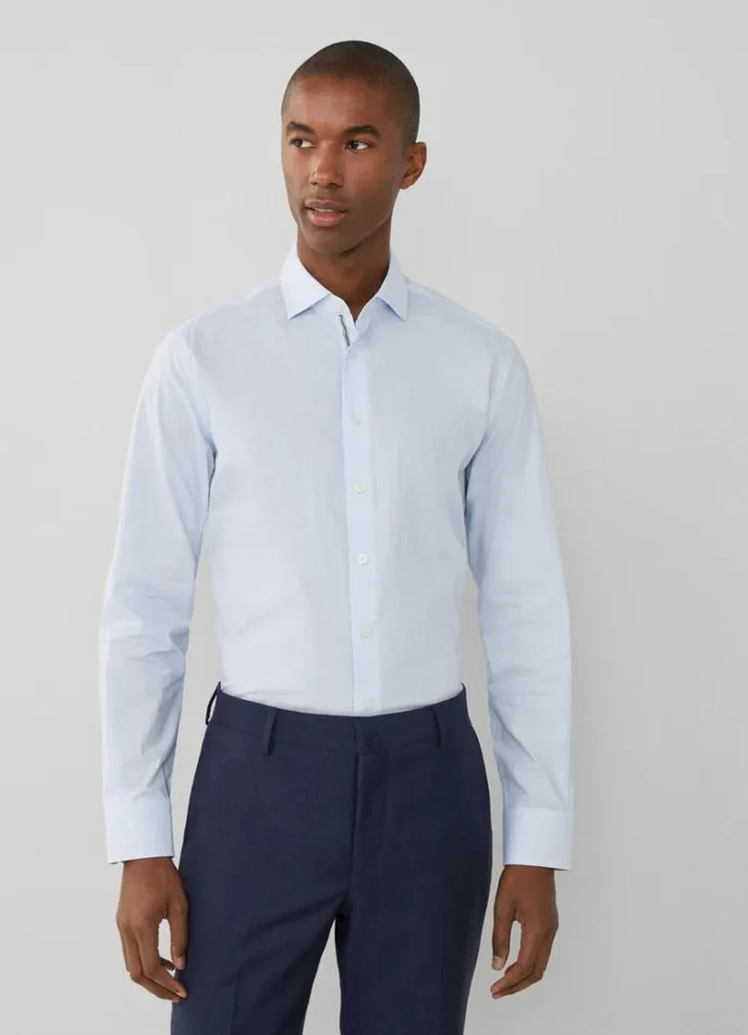 Men Shirts Hackett London Slim Fit Check Shirt Bluegreen