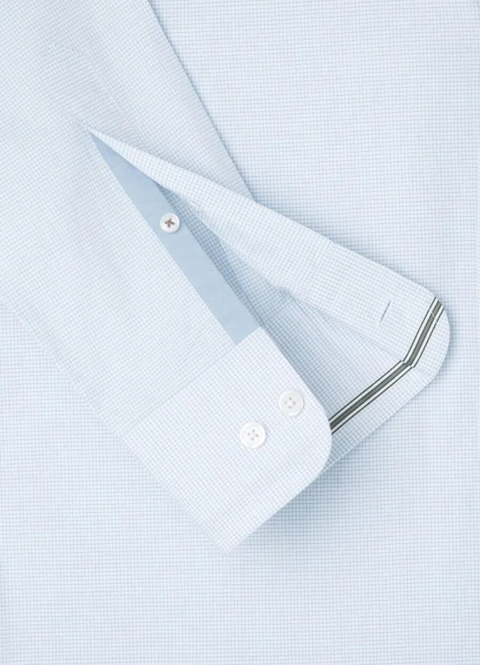 Men Shirts Hackett London Slim Fit Check Shirt Bluegreen