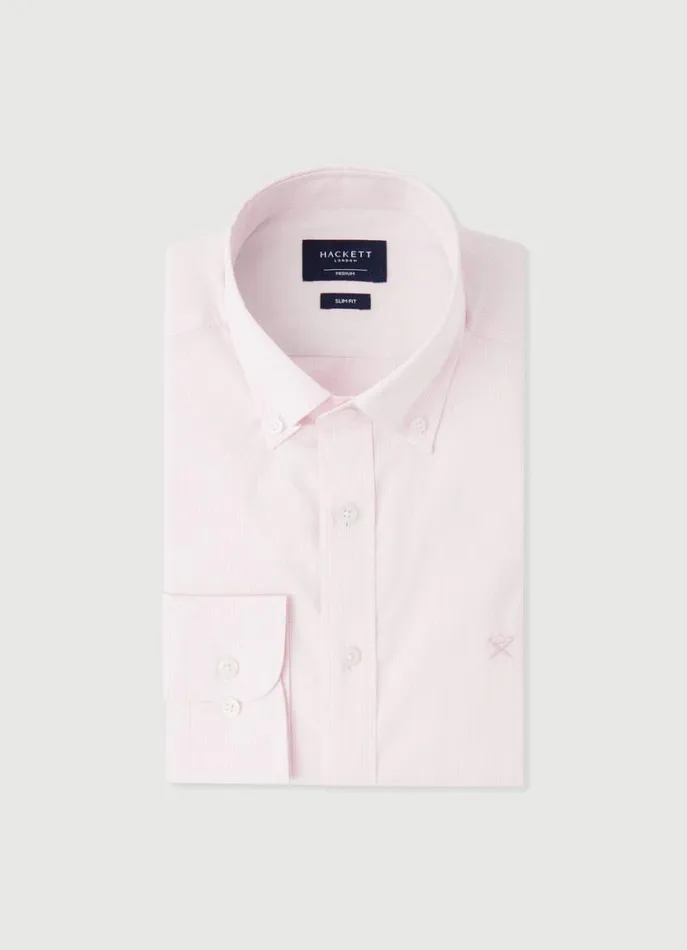 Men Shirts Hackett London Slim Fit Gingham Shirt Pink