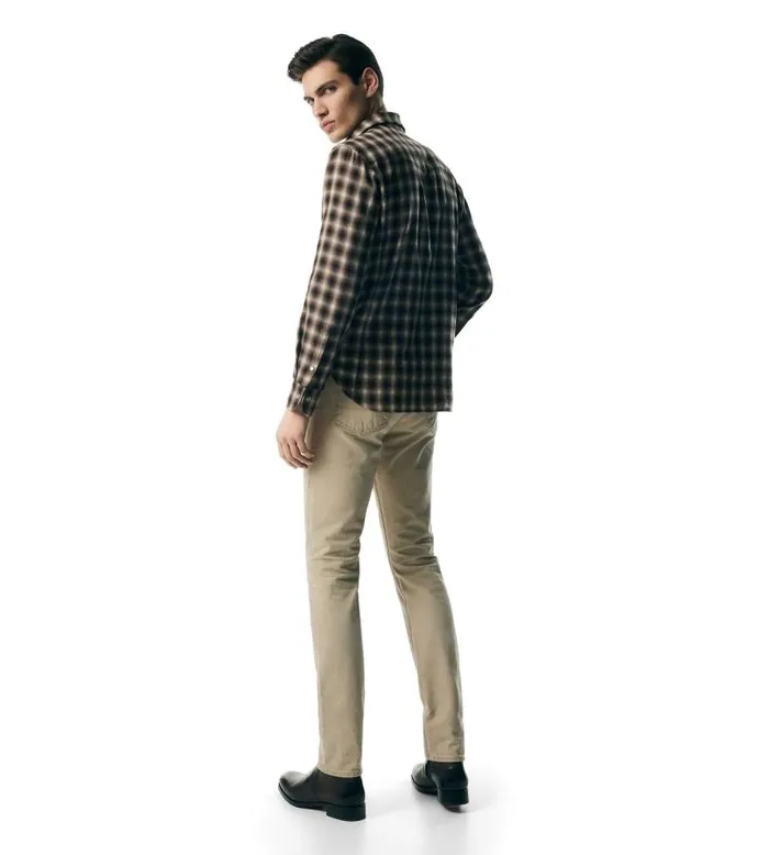 Men Shirts Tom Ford Western Check Shirt Combo Brown Men Shirts Tom Ford Western Check Shirt Combo Brown