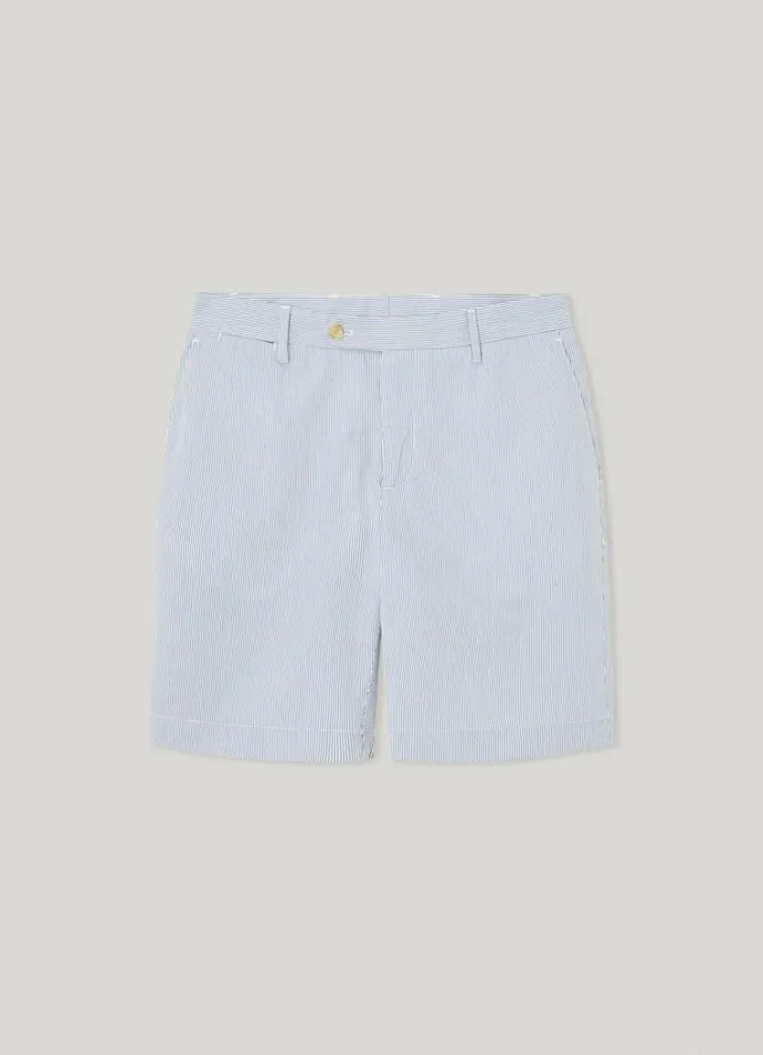 Men Shorts Hackett London Slim Fit Striped Kensington Shorts Avio