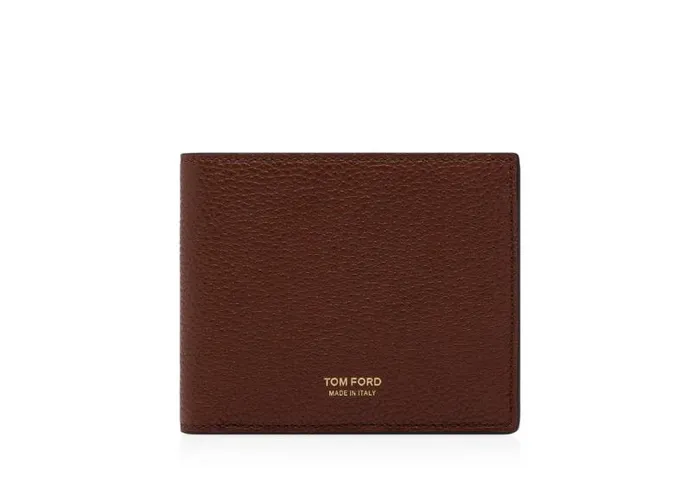 Men Small Leather Goods Tom Ford Grain Leather Classic Bifold Wallet