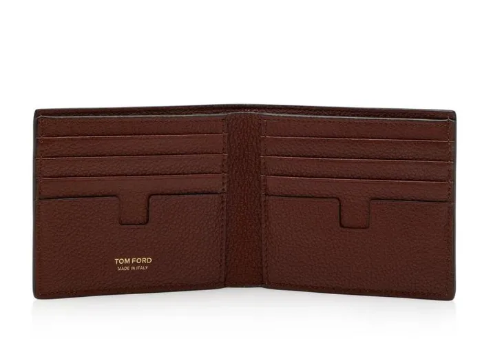 Men Small Leather Goods Tom Ford Grain Leather Classic Bifold Wallet Men Small Leather Goods Tom Ford Grain Leather Classic Bifold Wallet