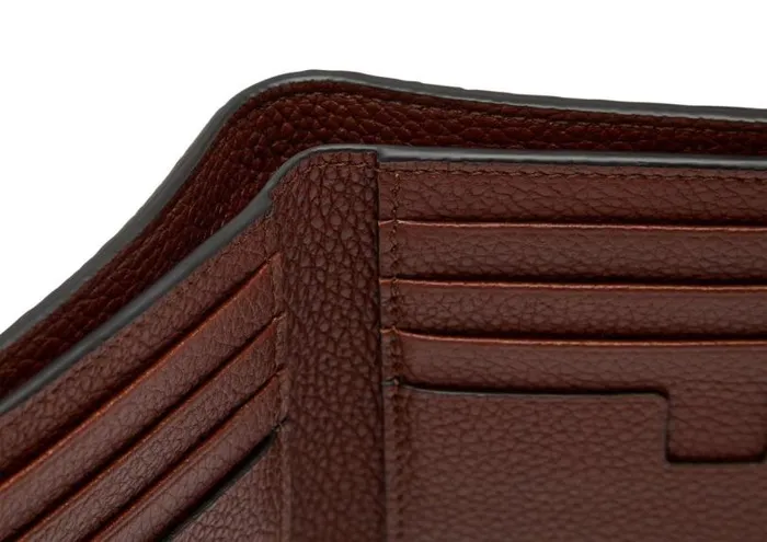 Men Small Leather Goods Tom Ford Grain Leather Classic Bifold Wallet Men Small Leather Goods Tom Ford Grain Leather Classic Bifold Wallet