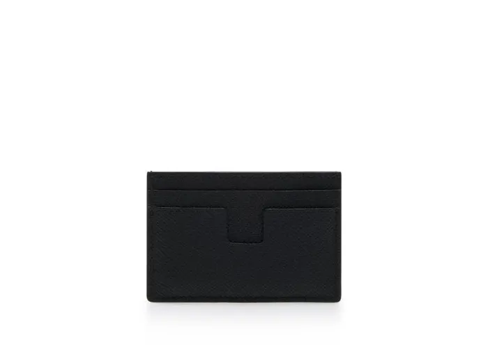 Men Small Leather Goods Tom Ford Small Grain Leather Cardholder Black Men Small Leather Goods Tom Ford Small Grain Leather Cardholder Black