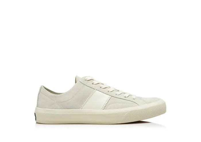 Men Sneakers Tom Ford Suede Cambridge Sneaker Marble Cream