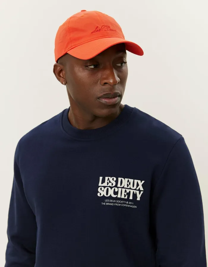 Men Society Sweatshirt 8211 Dark NavyIvory Les Deux HoodiesSweatshirts