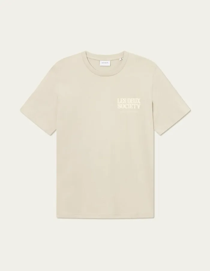 Men Society TShirt 8211 Light SandSummer Melon Les Deux Tshirts