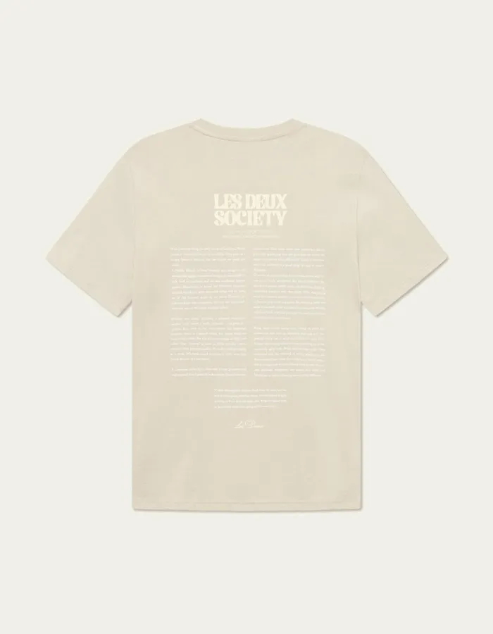 Men Society TShirt 8211 Light SandSummer Melon Les Deux Tshirts