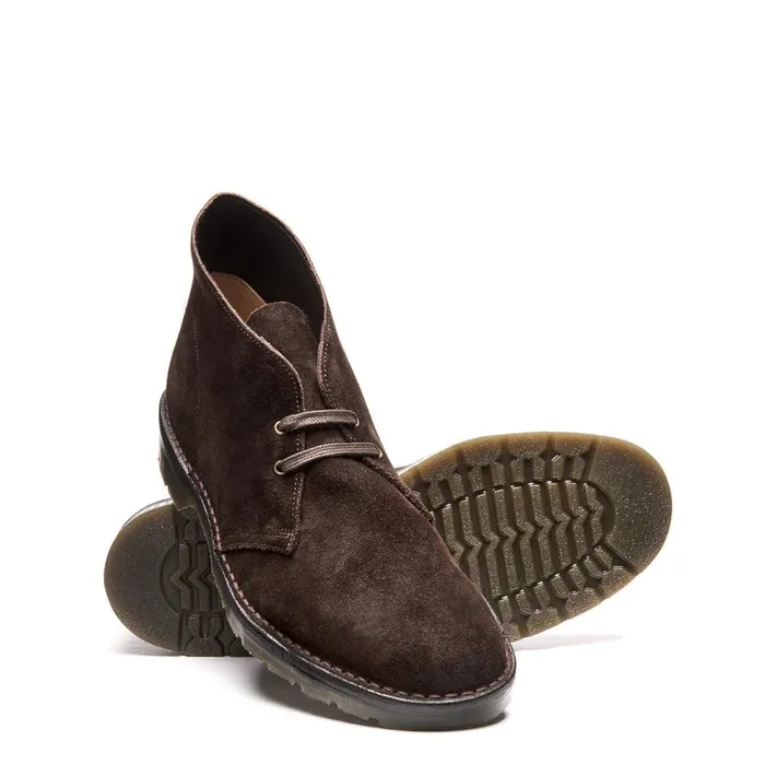Men Solovair Chukka Boots Brown Suede Chukka Boot