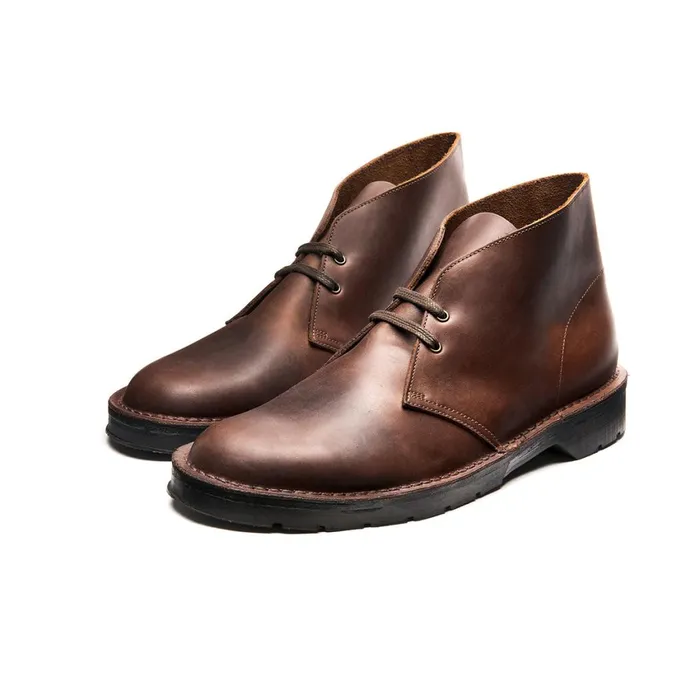 Men Solovair Chukka Boots Gaucho Crazy Horse Chukka Boot