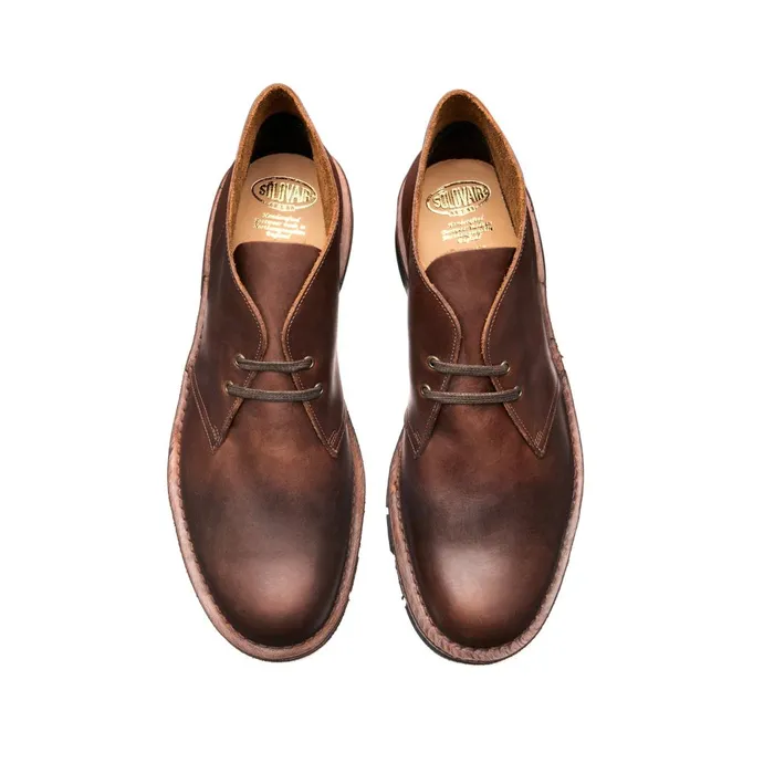 Men Solovair Chukka Boots Gaucho Crazy Horse Chukka Boot