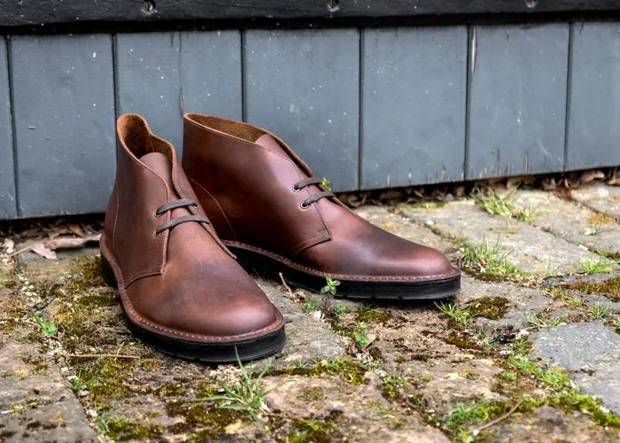 Men Solovair Chukka Boots Gaucho Crazy Horse Chukka Boot