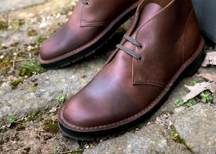 Men Solovair Chukka Boots Gaucho Crazy Horse Chukka Boot