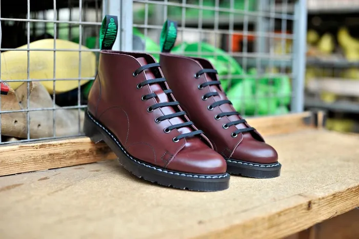 Men Solovair Monkey Boots Oxblood Monkey Boot