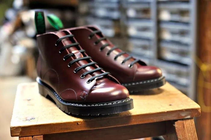 Men Solovair Monkey Boots Oxblood Monkey Boot