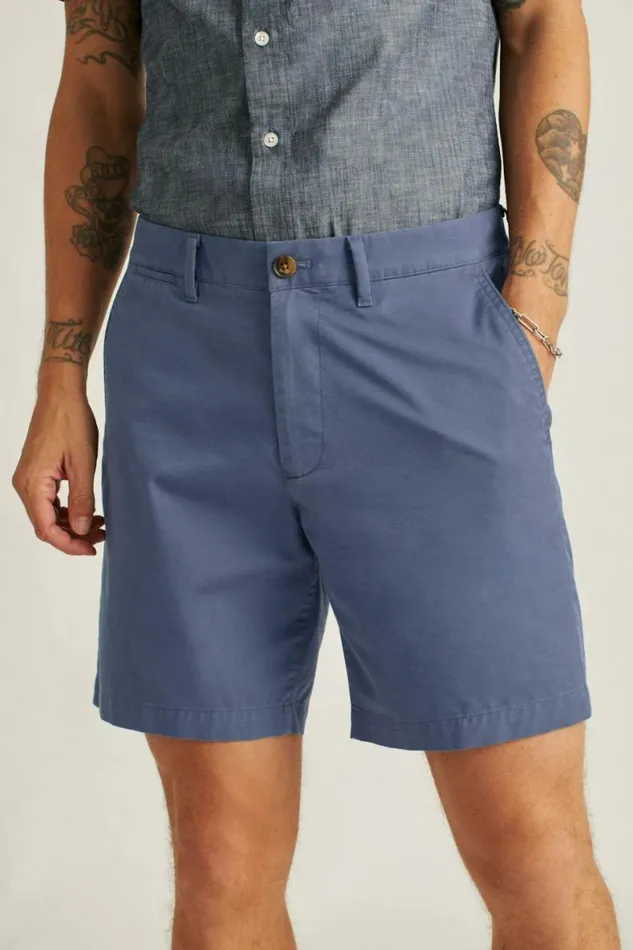 Men Stretch Lightweight Chino Shorts Lake Blue Bonobos Chino Shorts